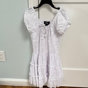 Flowers by Zoe White Eyelet Dress